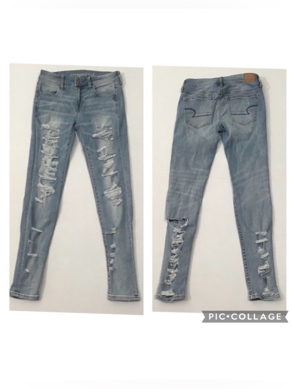 American Eagle Outfitters Distressed Jegging Jeans